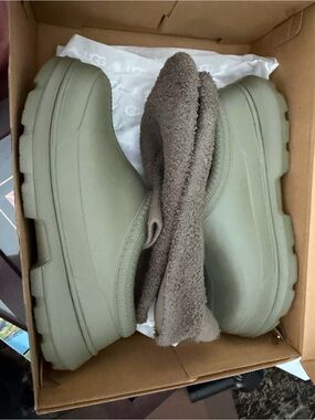 UGG Olive Green Waterproof Winter Clog Boots
